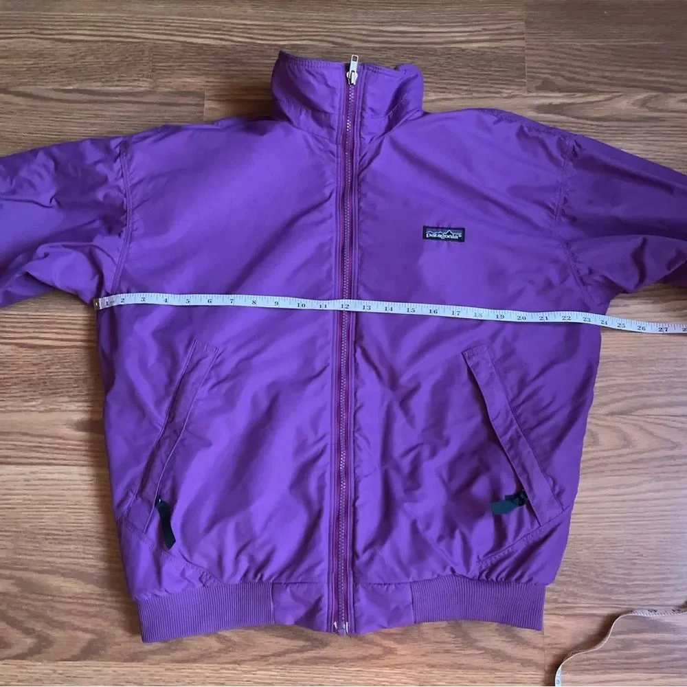 VTG 90s Patagonia Shelled  Jacket Women’s 12 Purple Fleece Lined USA
